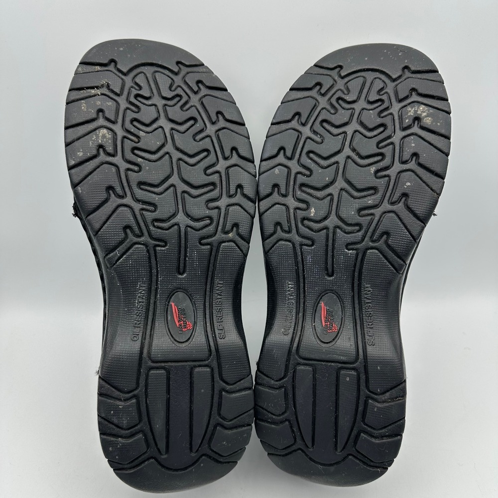 Red Wing Shoes Women's Size 7.5 Black Leather Slip On Slip Resistant Work Clogs - Picture 7 of 9